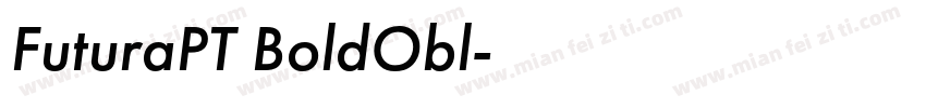 FuturaPT BoldObl字体转换